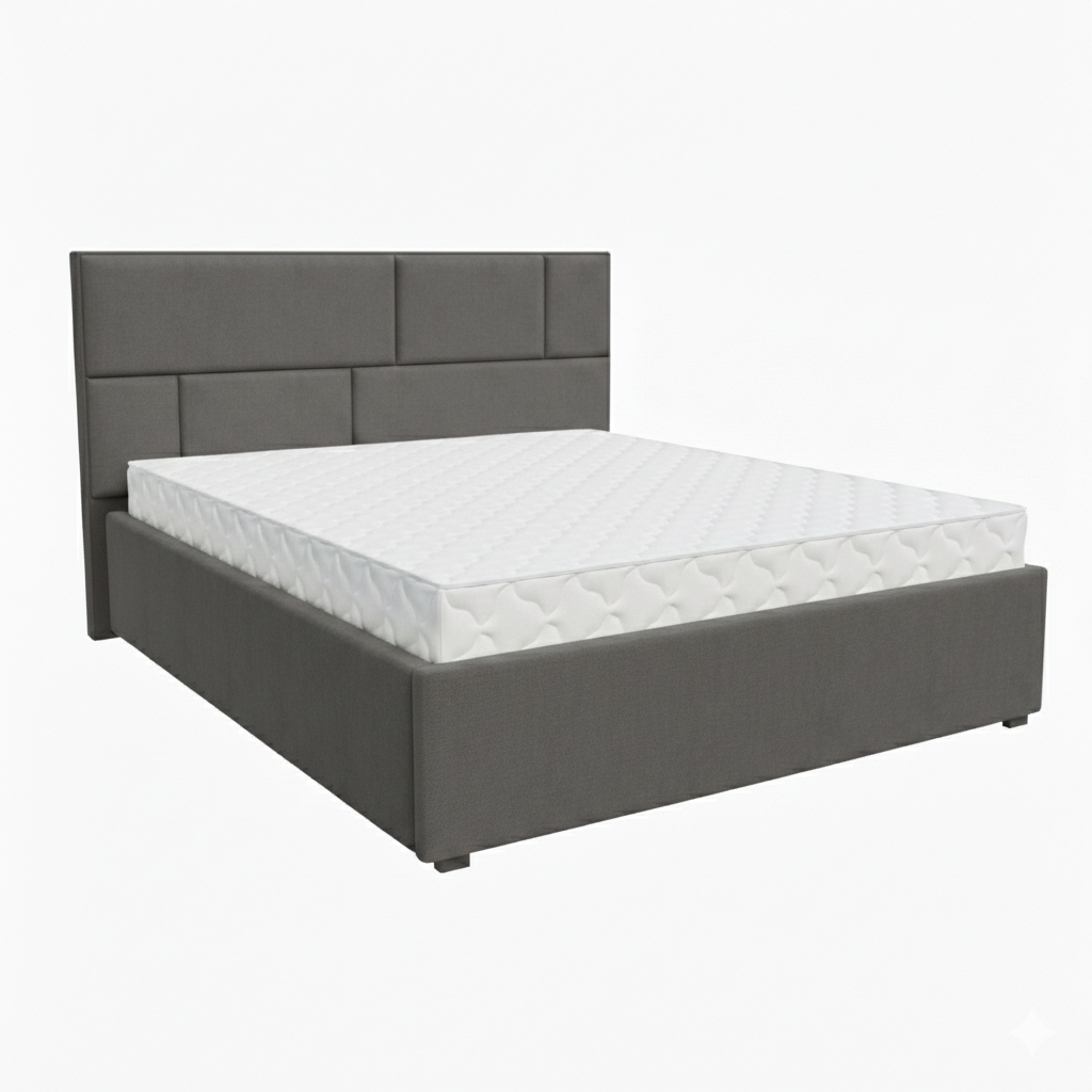 Кровать Невада-1 1,6*2,0 с П.М. Тк. Joy 14 серый 1 кат Апогей