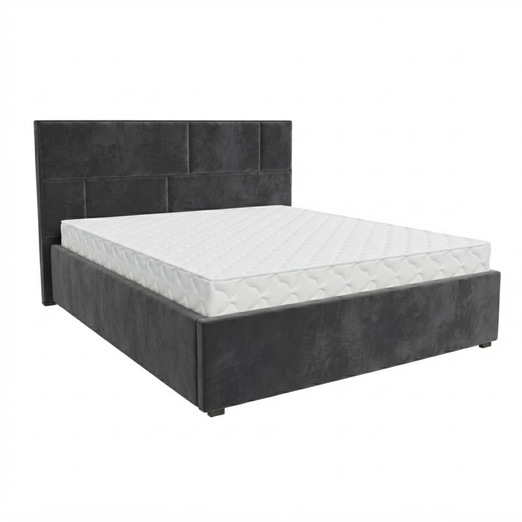 Кровать Невада-1 1,6*2,0 с П.М. Тк.Fresh Grey 2 кат Апогей