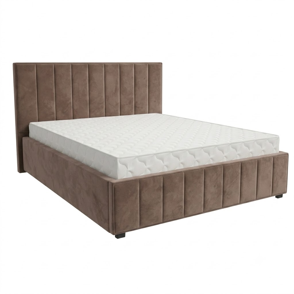 Кровать Кордова-1 1,2*2,0 с П.М. Тк.Levis 07 1 кат  Апогей