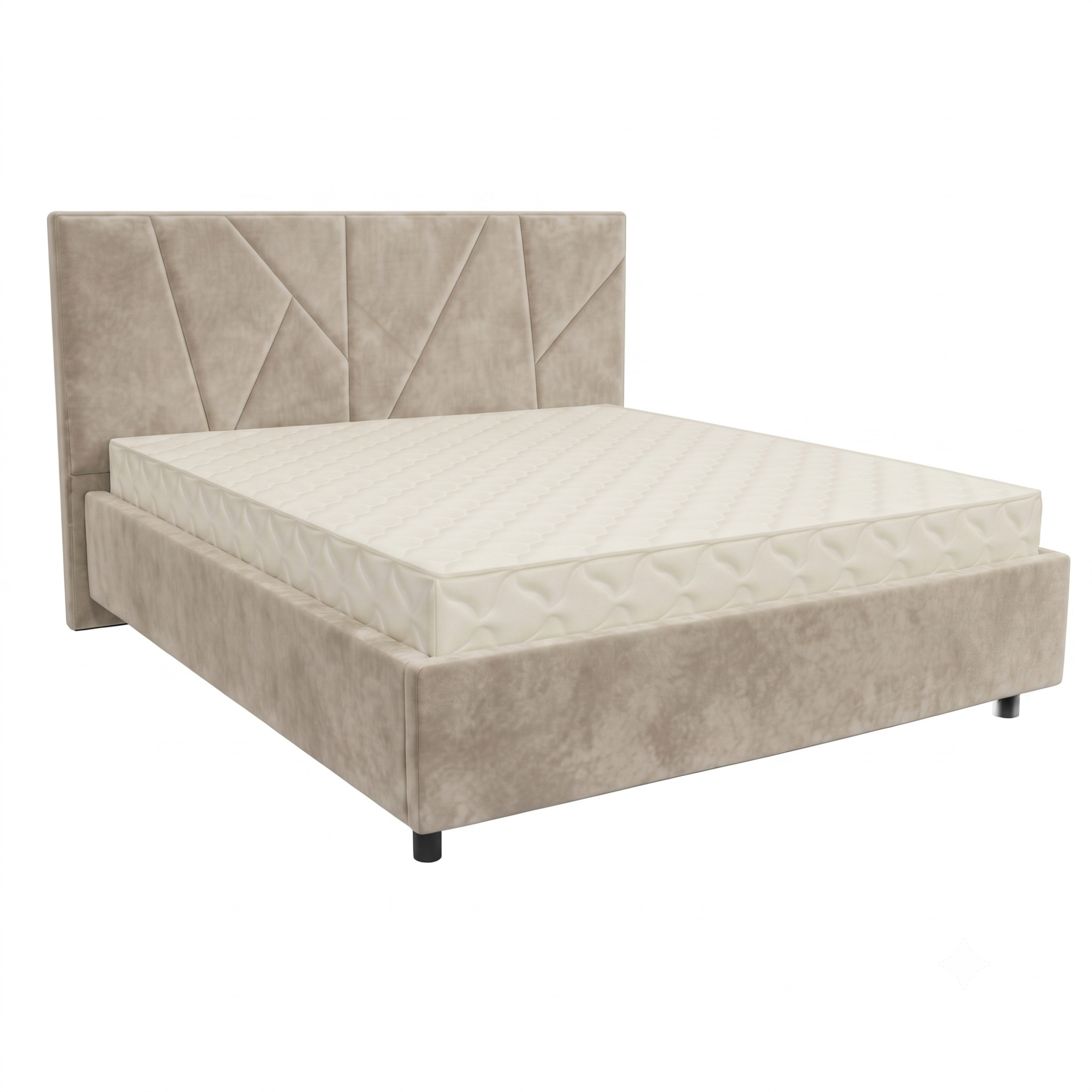 Кровать Рица-3 1,8*2,0 с П.М. Тк. Kioto Beige 2 кат  Апогей