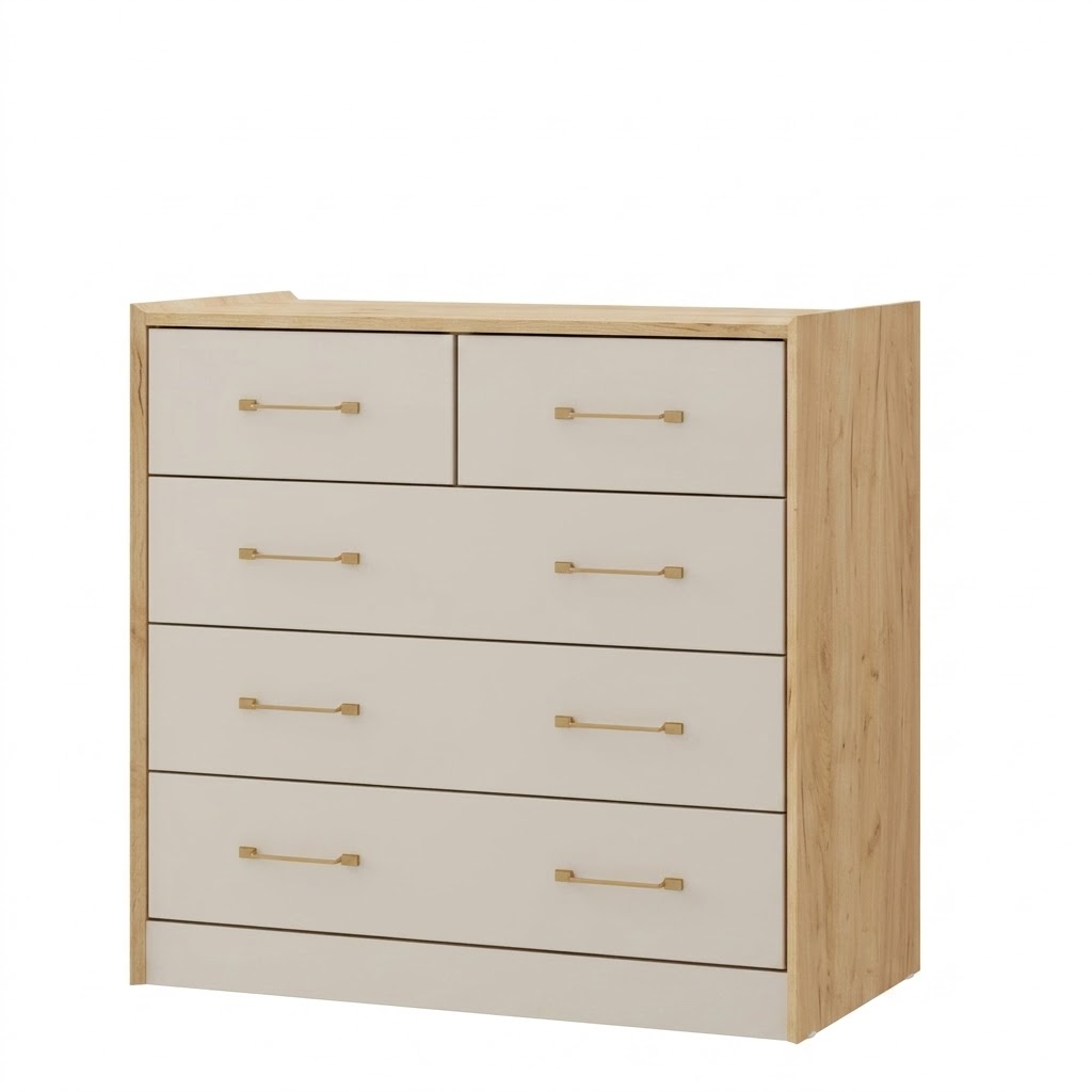 Комод Риберо (корпус) дуб крафт золотой/кашемир