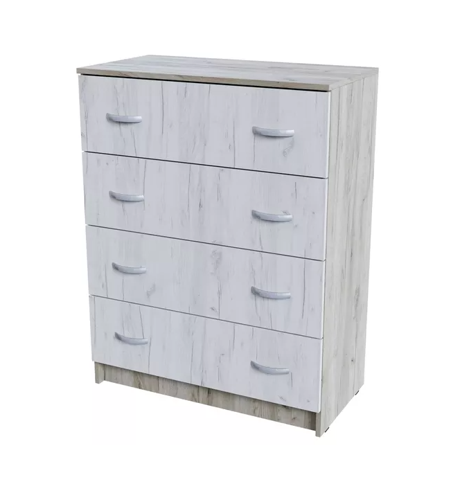 Брио Комод КМ 554 800х1040х418 (КРАФТ СЕР/КРАФТ БЕЛ)