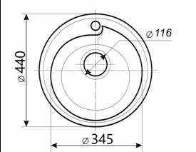 Кухонная мойка S-4 (сафари) матовый