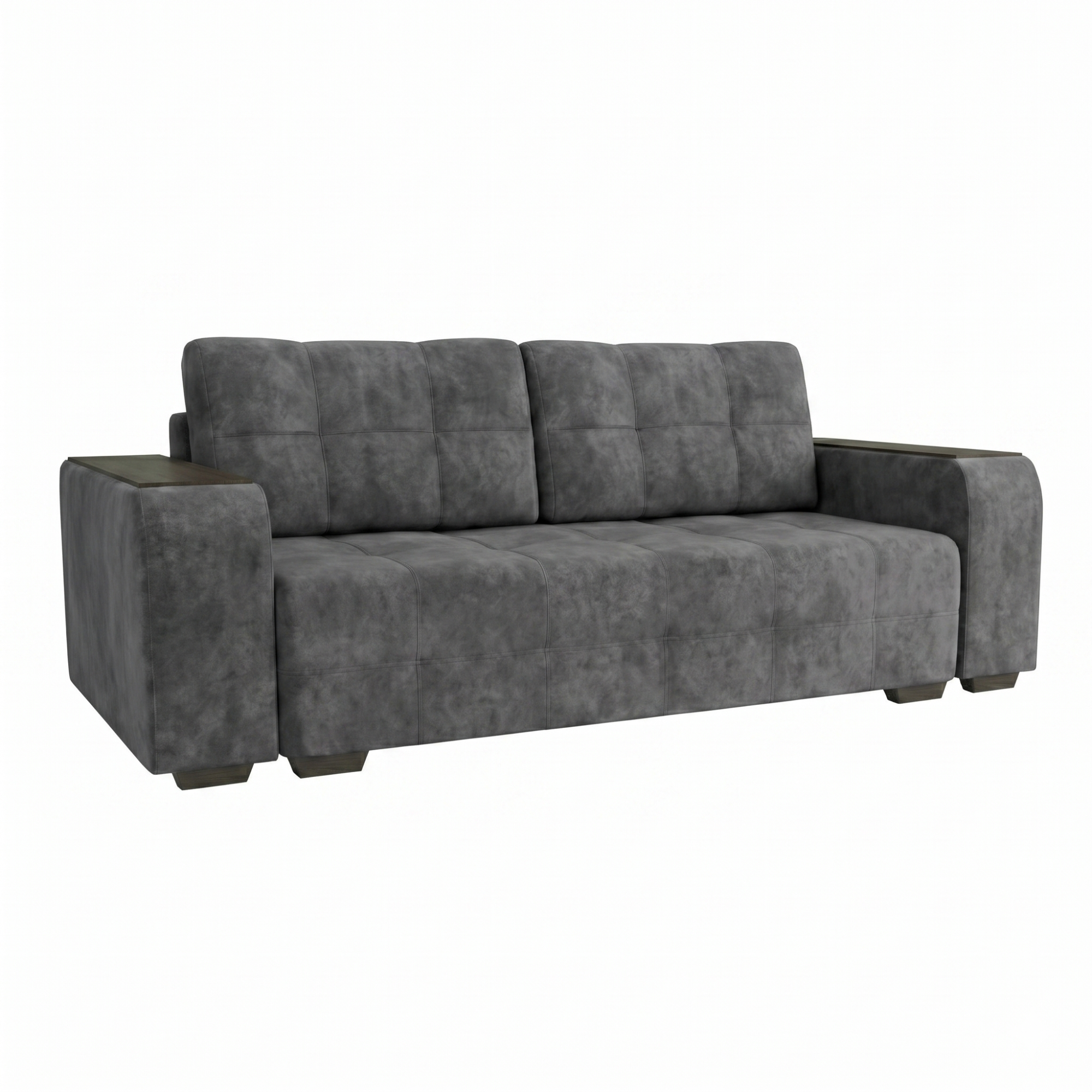 Диван Бали-4 ДК Тик-так Тк.Sensey Steel Grey 3 кат Апогей