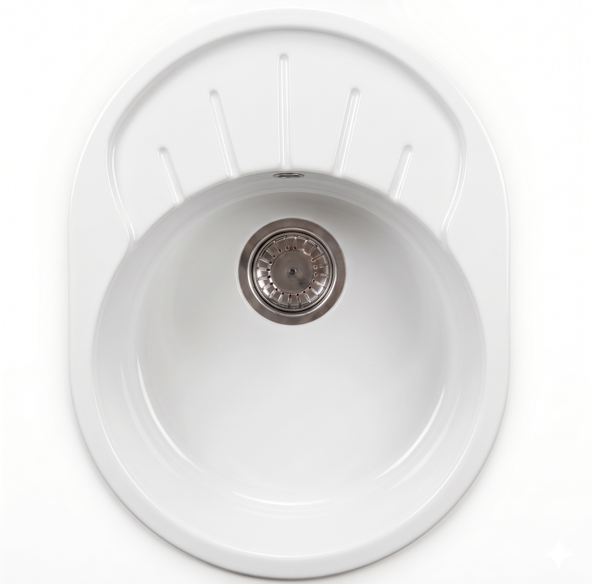 Кухонная мойка S-23 (белоснежный) глянец